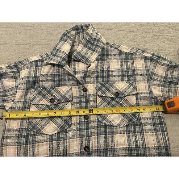 Boston Traders Shacket Plaid Green Womens Button M Outdoor Casual Comfort - Picture 10 of 16